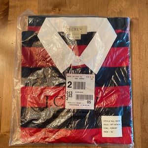 NWT J. Crew Men’s Lightweight Rugby Shirt. Size XL.